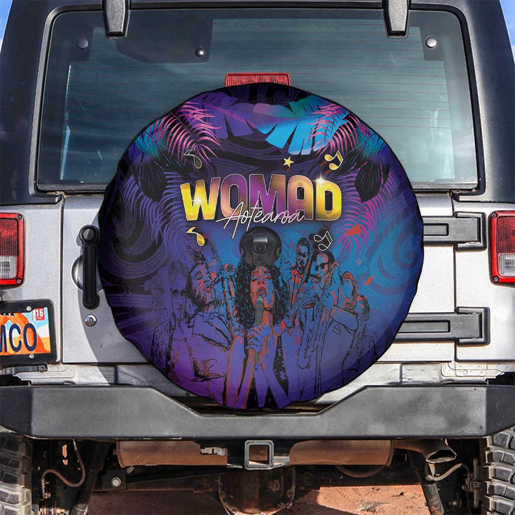 Aotearoa Arts Festival 2025 Spare Tire Cover Maori Music Art Dance - Rhythmic Vibes LT03 Black - Polynesian Pride