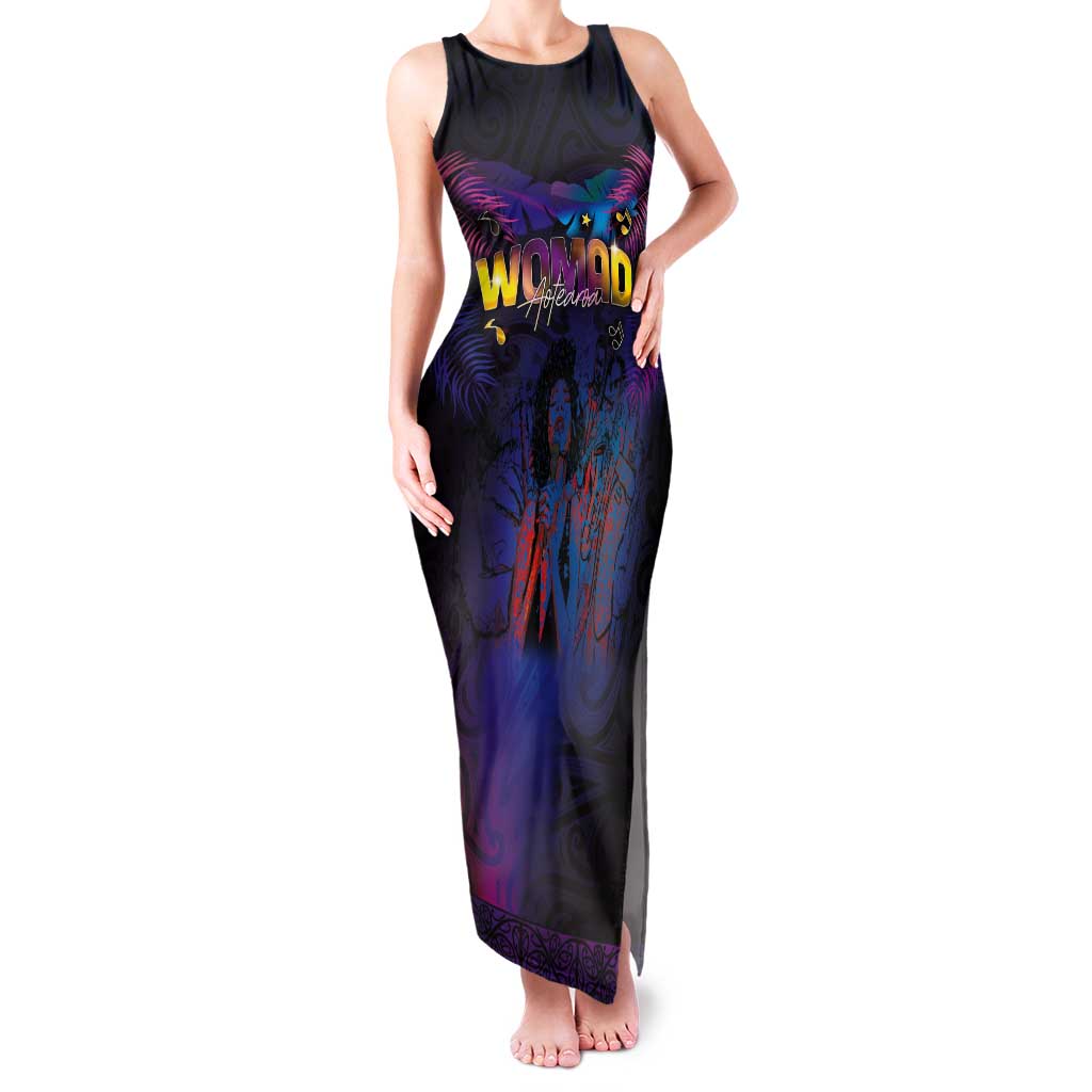 Aotearoa Arts Festival 2025 Tank Maxi Dress Maori Music Art Dance - Rhythmic Vibes LT03 Women Black - Polynesian Pride