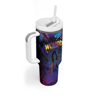 Aotearoa Arts Festival 2025 Tumbler With Handle Maori Music Art Dance - Rhythmic Vibes LT03 - Polynesian Pride
