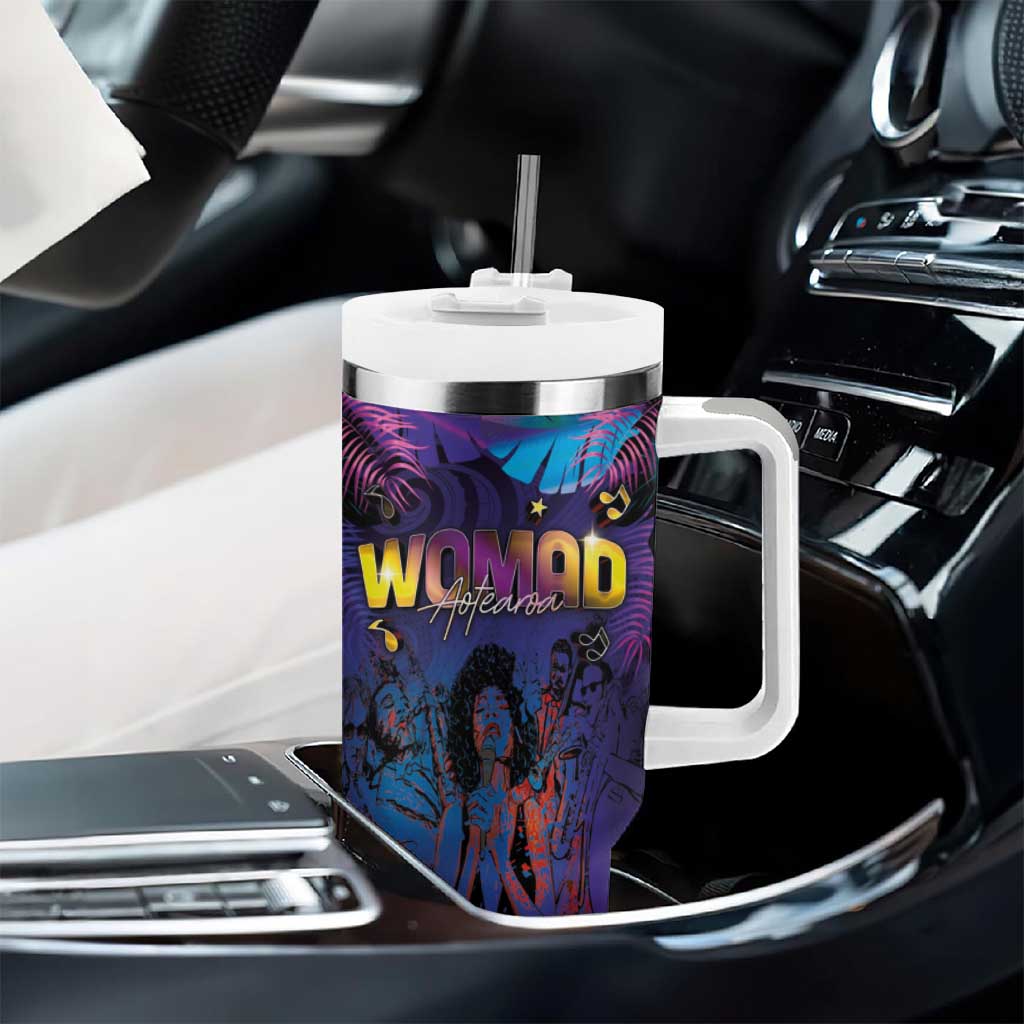 Aotearoa Arts Festival 2025 Tumbler With Handle Maori Music Art Dance - Rhythmic Vibes LT03 - Polynesian Pride