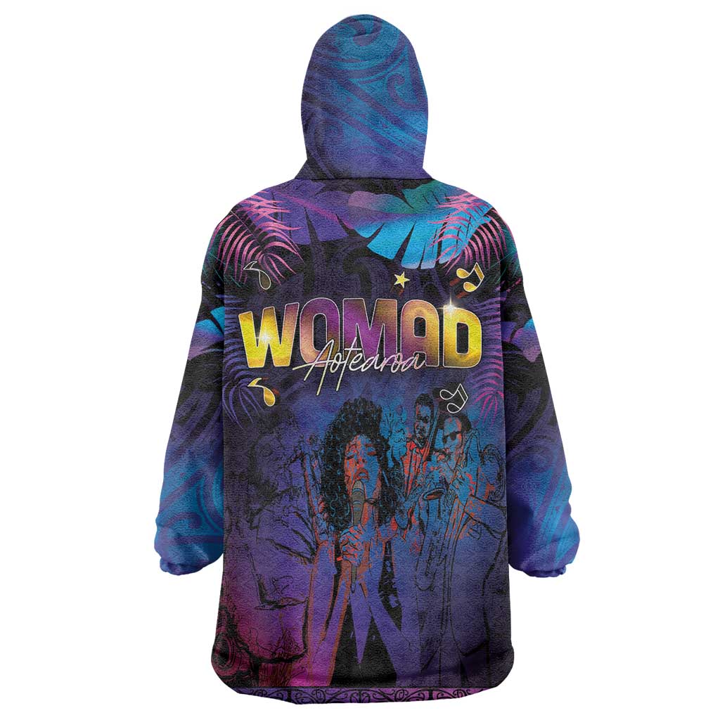 Aotearoa Arts Festival 2025 Wearable Blanket Hoodie Maori Music Art Dance - Rhythmic Vibes LT03 - Polynesian Pride
