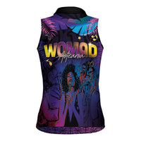 Aotearoa Arts Festival 2025 Women Sleeveless Polo Shirt Maori Music Art Dance - Rhythmic Vibes LT03 - Polynesian Pride