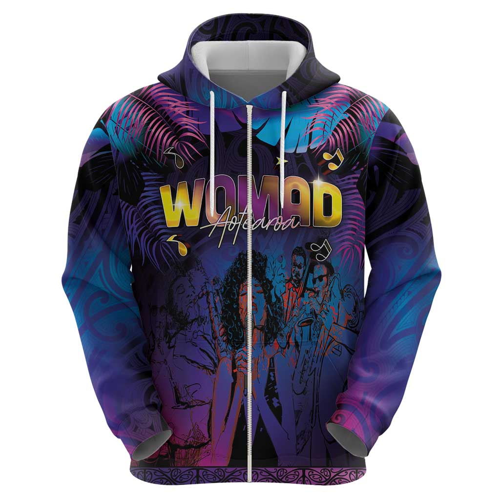 Aotearoa Arts Festival 2025 Zip Hoodie Maori Music Art Dance - Rhythmic Vibes LT03 - Polynesian Pride