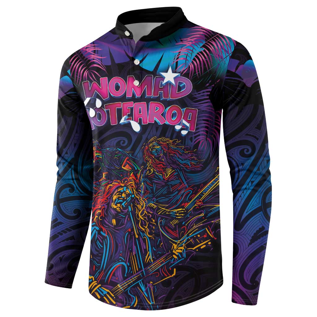 Aotearoa Arts Festival 2025 Button Sweatshirt Maori Performing Art and Music - Rhythmic Vibes