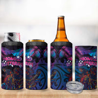 Aotearoa Arts Festival 2025 4 in 1 Can Cooler Tumbler Maori Performing Art and Music - Rhythmic Vibes LT03 - Polynesian Pride