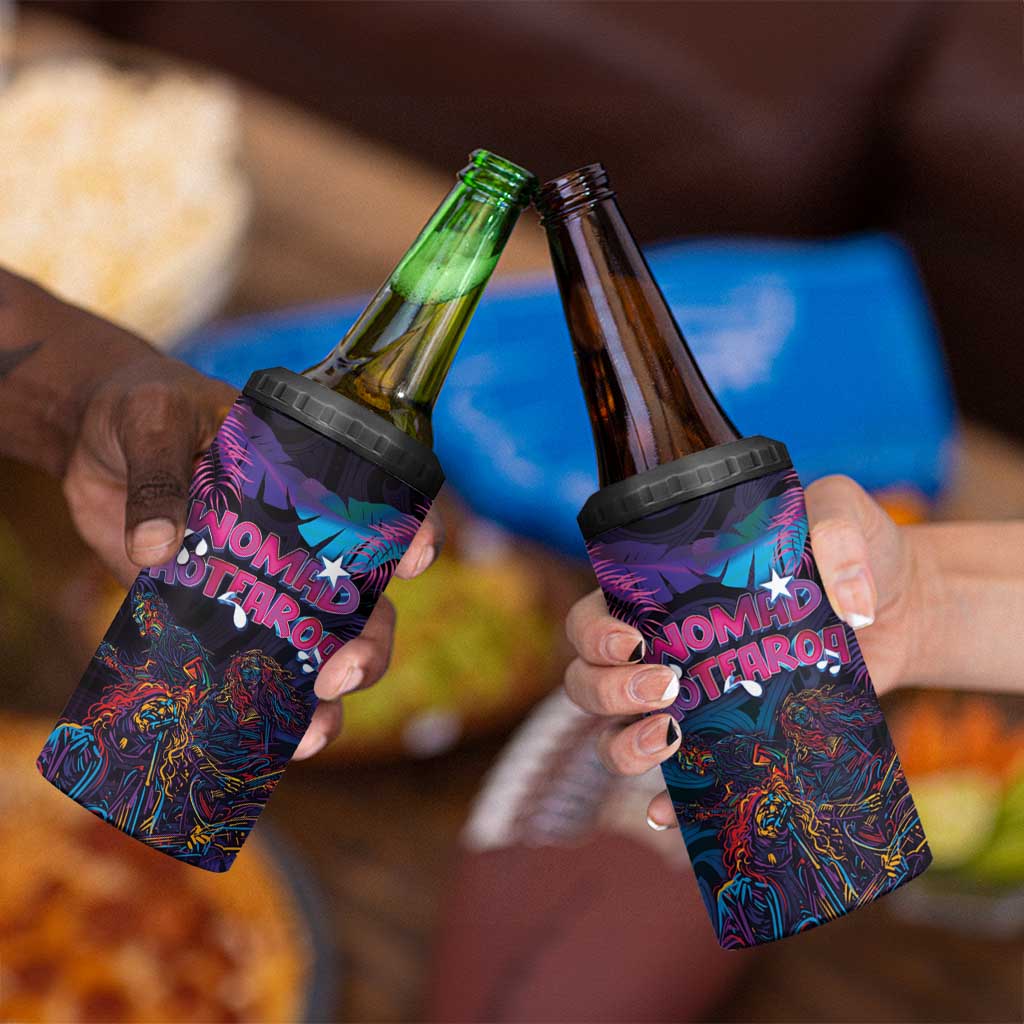 Aotearoa Arts Festival 2025 4 in 1 Can Cooler Tumbler Maori Performing Art and Music - Rhythmic Vibes LT03 - Polynesian Pride
