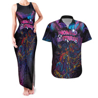 Aotearoa Arts Festival 2025 Couples Matching Tank Maxi Dress and Hawaiian Shirt Maori Performing Art and Music - Rhythmic Vibes LT03 Black - Polynesian Pride