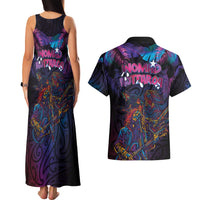 Aotearoa Arts Festival 2025 Couples Matching Tank Maxi Dress and Hawaiian Shirt Maori Performing Art and Music - Rhythmic Vibes LT03 - Polynesian Pride