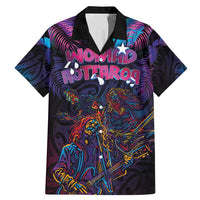 Aotearoa Arts Festival 2025 Family Matching Mermaid Dress and Hawaiian Shirt Maori Performing Art and Music - Rhythmic Vibes LT03 Dad's Shirt - Short Sleeve Black - Polynesian Pride