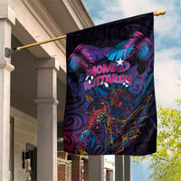 Aotearoa Arts Festival 2025 Garden Flag Maori Performing Art and Music - Rhythmic Vibes LT03 House Flag Black - Polynesian Pride