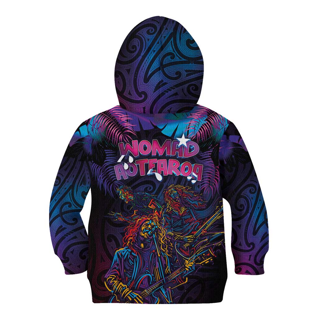 Aotearoa Arts Festival 2025 Kid Hoodie Maori Performing Art and Music - Rhythmic Vibes LT03 - Polynesian Pride