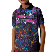Aotearoa Arts Festival 2025 Kid Polo Shirt Maori Performing Art and Music - Rhythmic Vibes LT03 Kid Black - Polynesian Pride
