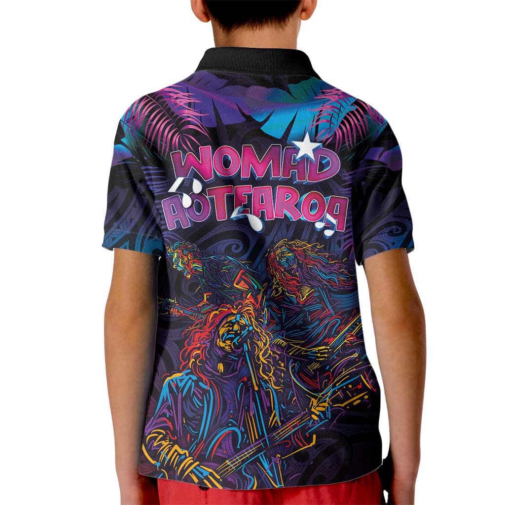 Aotearoa Arts Festival 2025 Kid Polo Shirt Maori Performing Art and Music - Rhythmic Vibes LT03 - Polynesian Pride