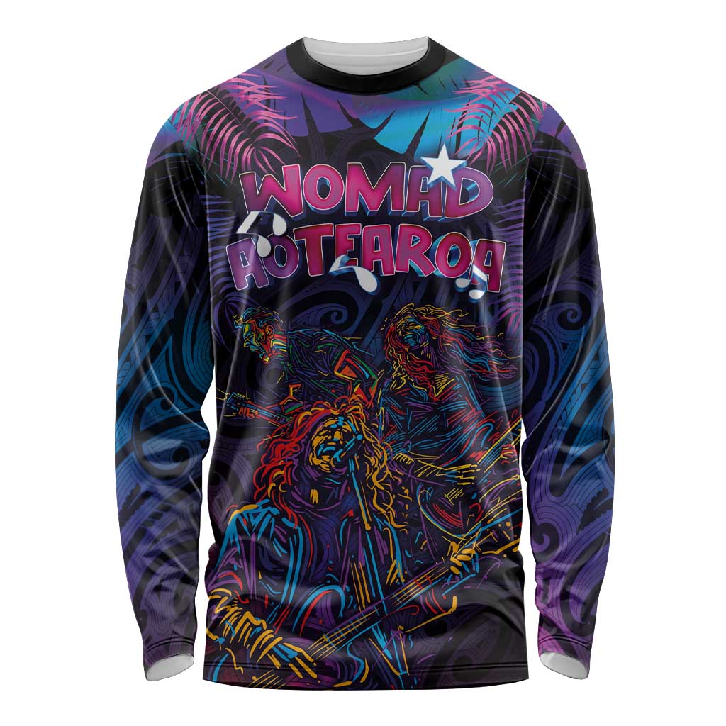 Aotearoa Arts Festival 2025 Long Sleeve Shirt Maori Performing Art and Music - Rhythmic Vibes LT03 Unisex Black - Polynesian Pride