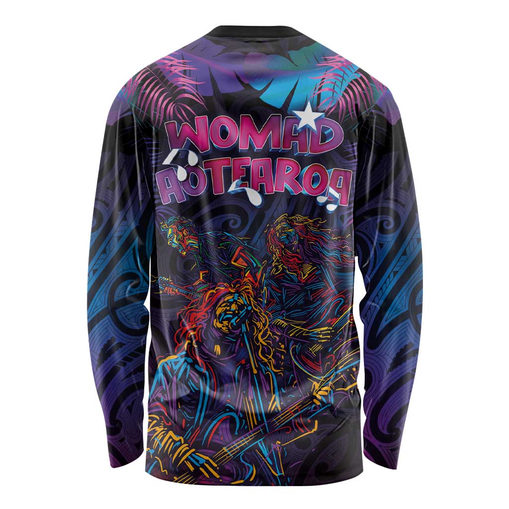 Aotearoa Arts Festival 2025 Long Sleeve Shirt Maori Performing Art and Music - Rhythmic Vibes LT03 - Polynesian Pride