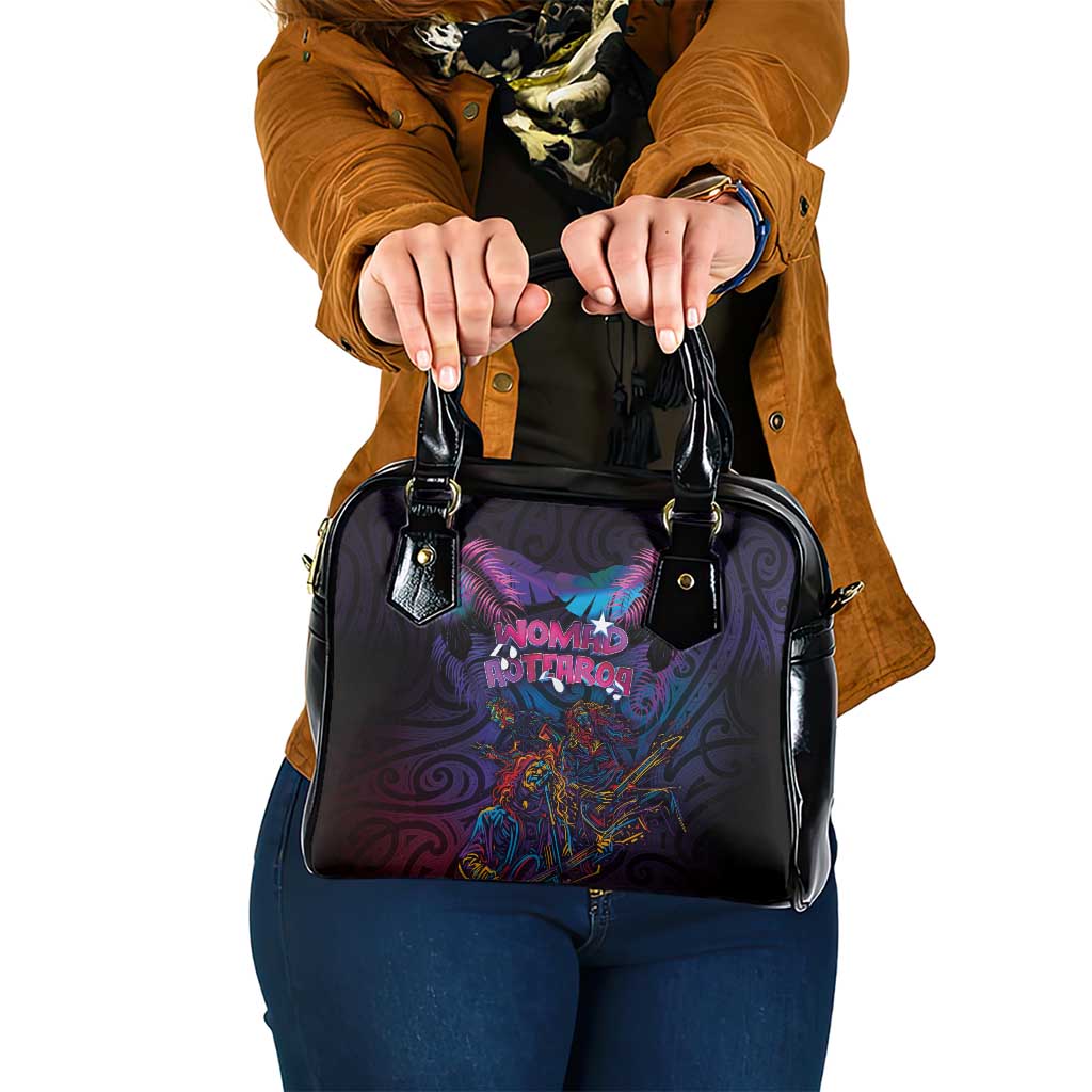 Aotearoa Arts Festival 2025 Shoulder Handbag Maori Performing Art and Music - Rhythmic Vibes LT03 One Size Black - Polynesian Pride
