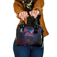 Aotearoa Arts Festival 2025 Shoulder Handbag Maori Performing Art and Music - Rhythmic Vibes LT03 One Size Black - Polynesian Pride