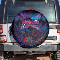 Aotearoa Arts Festival 2025 Spare Tire Cover Maori Performing Art and Music - Rhythmic Vibes LT03 Black - Polynesian Pride