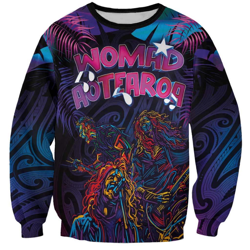 Aotearoa Arts Festival 2025 Sweatshirt Maori Performing Art and Music - Rhythmic Vibes LT03 Unisex Black - Polynesian Pride