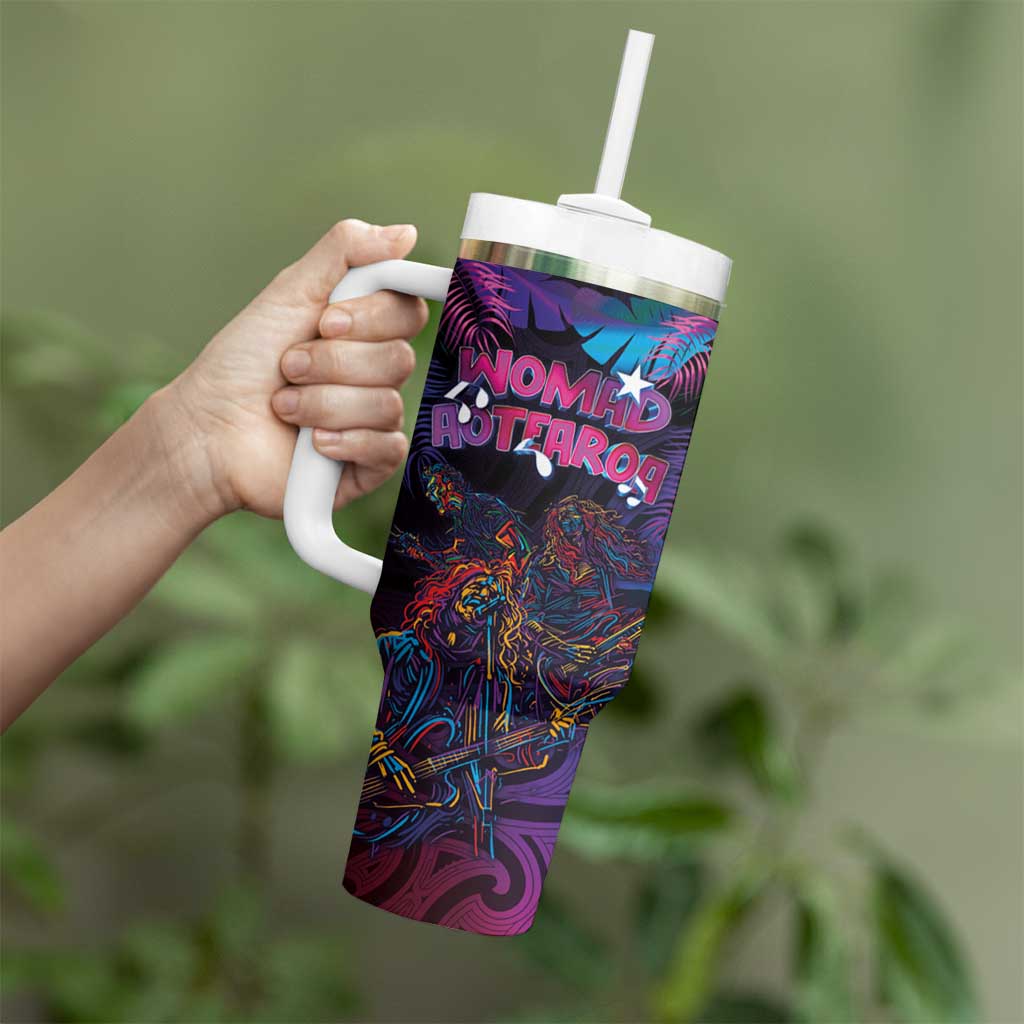 Aotearoa Arts Festival 2025 Tumbler With Handle Maori Performing Art and Music - Rhythmic Vibes LT03 - Polynesian Pride