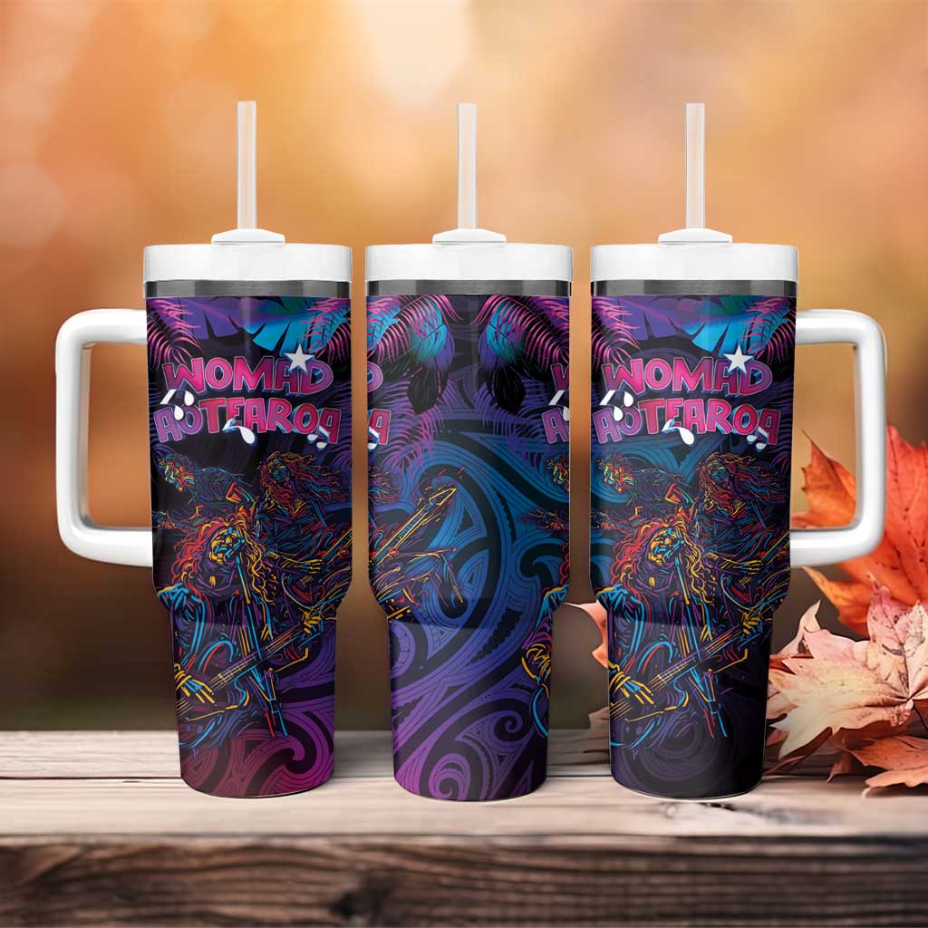 Aotearoa Arts Festival 2025 Tumbler With Handle Maori Performing Art and Music - Rhythmic Vibes LT03 - Polynesian Pride