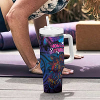 Aotearoa Arts Festival 2025 Tumbler With Handle Maori Performing Art and Music - Rhythmic Vibes LT03 - Polynesian Pride