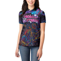 Aotearoa Arts Festival 2025 Women Polo Shirt Maori Performing Art and Music - Rhythmic Vibes LT03 - Polynesian Pride