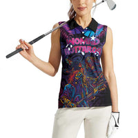 Aotearoa Arts Festival 2025 Women Sleeveless Polo Shirt Maori Performing Art and Music - Rhythmic Vibes LT03 - Polynesian Pride