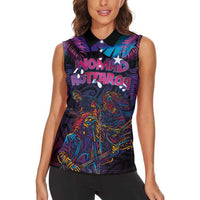 Aotearoa Arts Festival 2025 Women Sleeveless Polo Shirt Maori Performing Art and Music - Rhythmic Vibes LT03 - Polynesian Pride