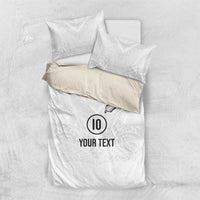 Custom New Zealand Football Bedding Set The Whites-Sporty T90 Style LT03 US Twin 172cm x 218cm White - Polynesian Pride