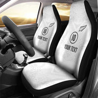 Custom New Zealand Football Car Seat Cover The Whites-Sporty T90 Style LT03 - Polynesian Pride
