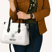 Custom New Zealand Football Leather Bag The Whites-Sporty T90 Style LT03 - Polynesian Pride