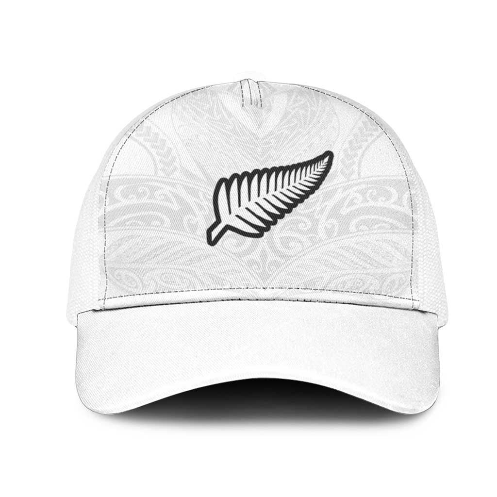 New Zealand Football Mesh Trucker Cap The Whites-Sporty T90 Style - Polynesian Pride