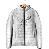 Custom New Zealand Football Padded Jacket The Whites-Sporty T90 Style LT03 - Polynesian Pride