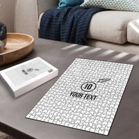Custom New Zealand Football Puzzle The Whites-Sporty T90 Style LT03 - Polynesian Pride