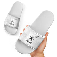Custom New Zealand Football Slide Sandals The Whites-Sporty T90 Style LT03 - Polynesian Pride