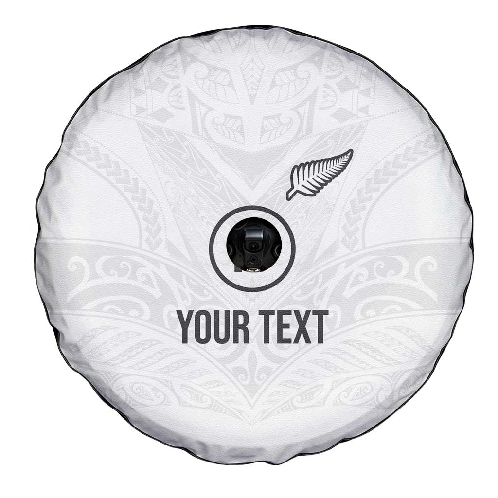 Custom New Zealand Football Spare Tire Cover The Whites-Sporty T90 Style LT03 - Polynesian Pride