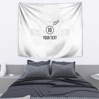 Custom New Zealand Football Tapestry The Whites-Sporty T90 Style LT03 - Polynesian Pride