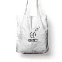 Custom New Zealand Football Tote Bag The Whites-Sporty T90 Style LT03 - Polynesian Pride