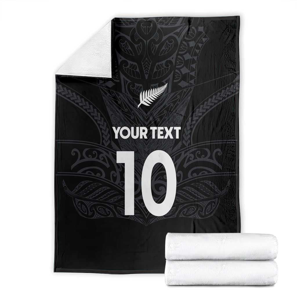 Custom Aotearoa Rugby Blanket The Blacks-Sporty T90 Style - Polynesian Pride