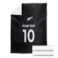 Custom Aotearoa Rugby Blanket The Blacks-Sporty T90 Style - Polynesian Pride