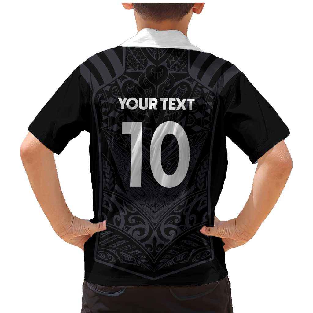 Custom Aotearoa Rugby Family Matching Mermaid Dress and Hawaiian Shirt The Blacks-Sporty T90 Style LT03 - Polynesian Pride