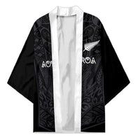 Custom Aotearoa Rugby Kimono The Blacks-Sporty T90 Style LT03 Unisex Black - Polynesian Pride
