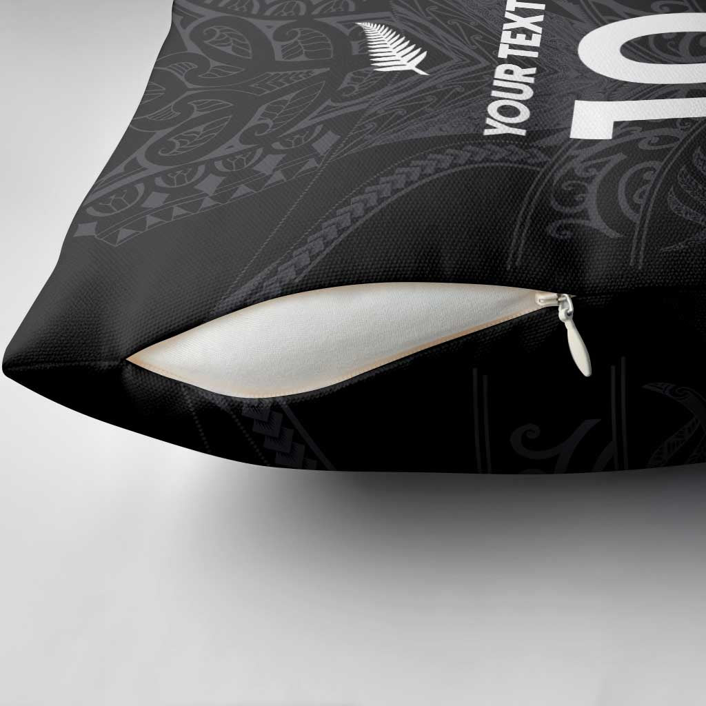 Custom Aotearoa Rugby Pillow Cover The Blacks-Sporty T90 Style LT03 - Polynesian Pride