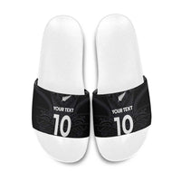 Custom Aotearoa Rugby Slide Sandals The Blacks-Sporty T90 Style LT03 Black - Polynesian Pride