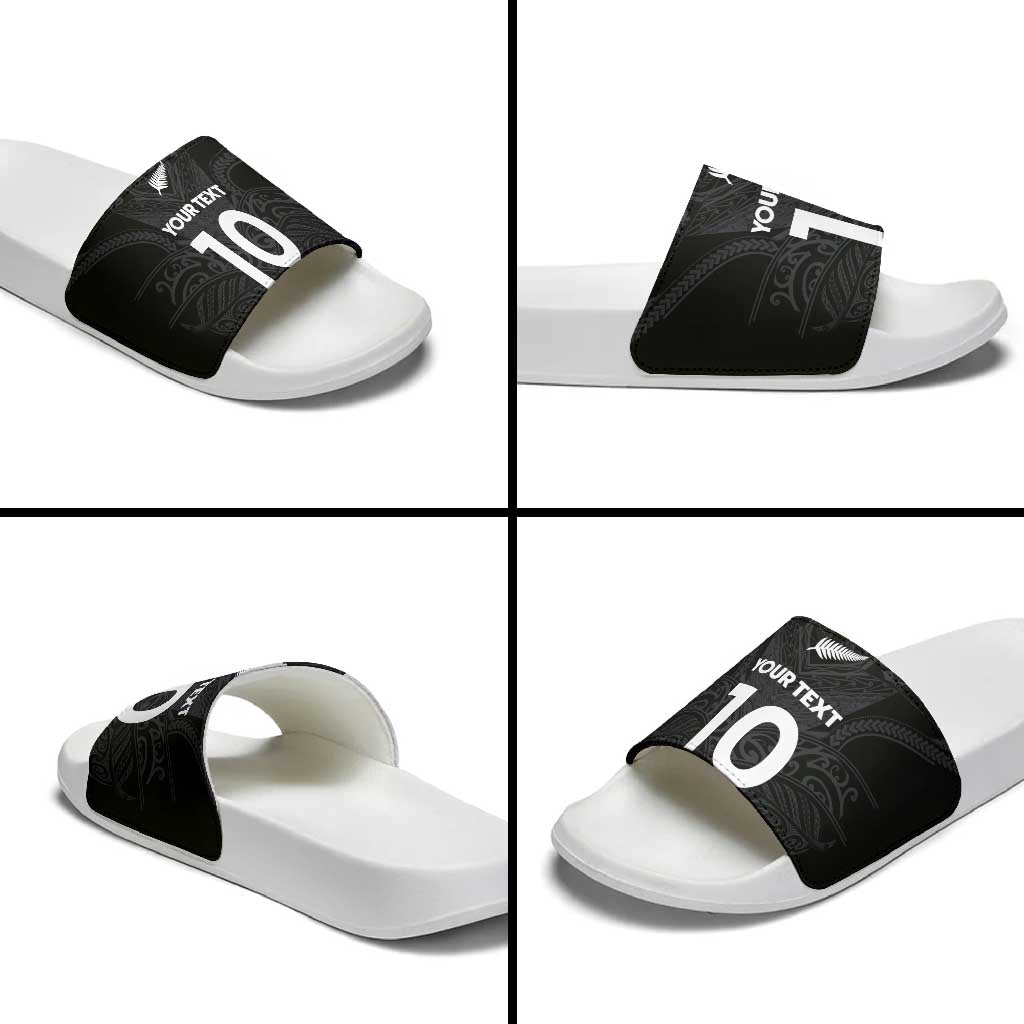 Custom Aotearoa Rugby Slide Sandals The Blacks-Sporty T90 Style LT03 - Polynesian Pride