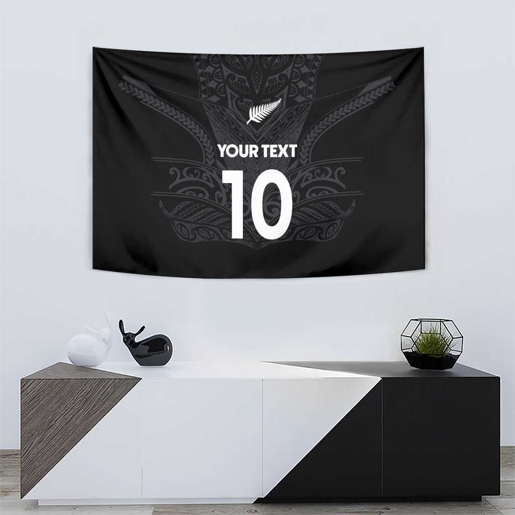 Custom Aotearoa Rugby Tapestry The Blacks-Sporty T90 Style - Polynesian Pride