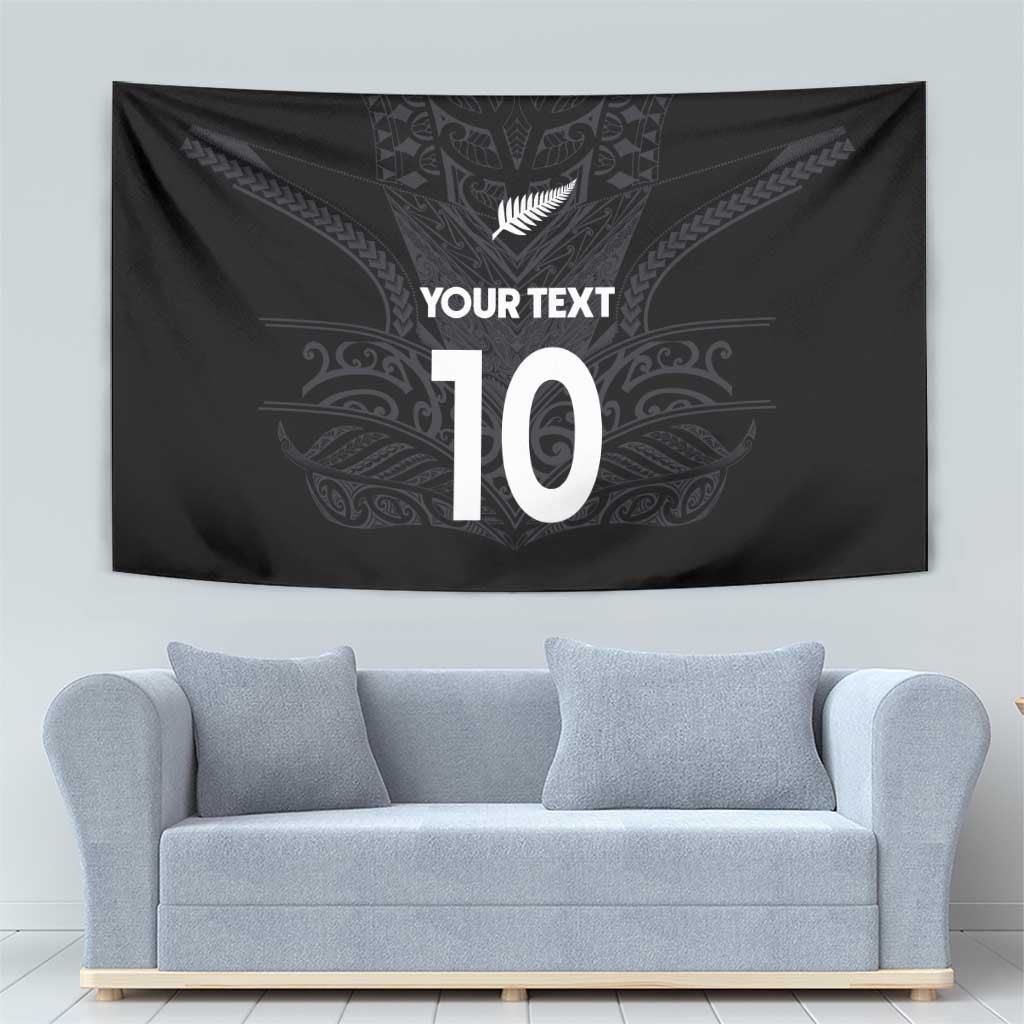 Custom Aotearoa Rugby Tapestry The Blacks-Sporty T90 Style - Polynesian Pride