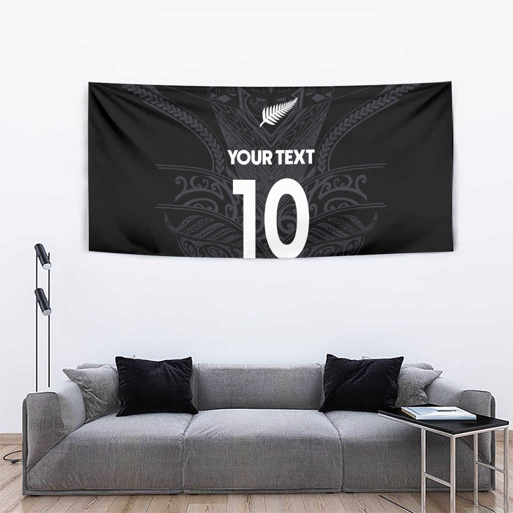 Custom Aotearoa Rugby Tapestry The Blacks-Sporty T90 Style - Polynesian Pride