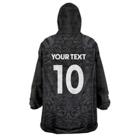 Custom Aotearoa Rugby Wearable Blanket Hoodie The Blacks-Sporty T90 Style LT03 - Polynesian Pride